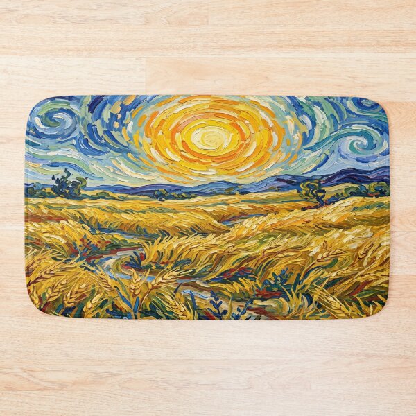 Item preview, The Intense Golden Sun over the Vibrant Wheat Field designed and sold by Mente Creativa.