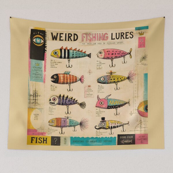 Item preview, Weird Fishing Lures designed and sold by PictureNZ.