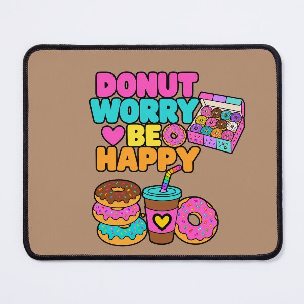 Item preview, Donut Worry Be Happy – Cute Coffee & Donuts designed and sold by Aimetoi.