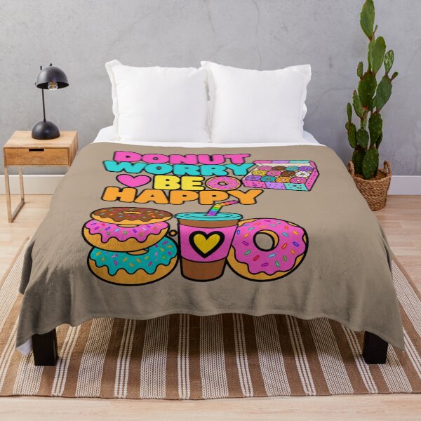 Item preview, Donut Worry Be Happy – Cute Coffee & Donuts designed and sold by Aimetoi.