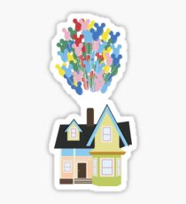 Up with Mickey Balloons Sticker