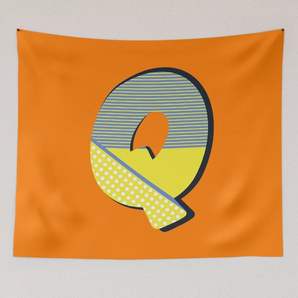 Item preview, Pop Art Letter Q - Initial design of the Letter Q designed and sold by Fun Funky Designs.