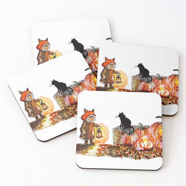 Item preview, Cute Boy Fox Costume Halloween Watercolor designed and sold by DesseindImages.