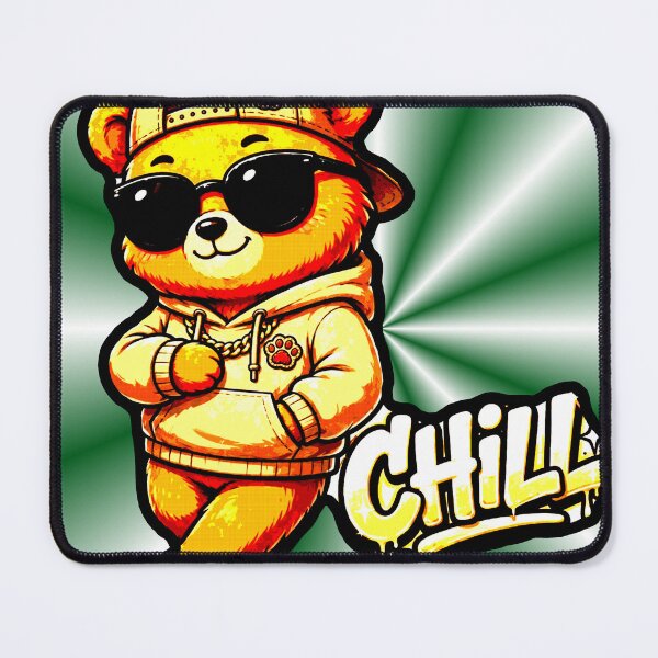 Item preview, Chill Bear T-Shirt Hip Hop Cool Bear Glasses Sweatshirt Streetwear designed and sold by AstronautMerch.