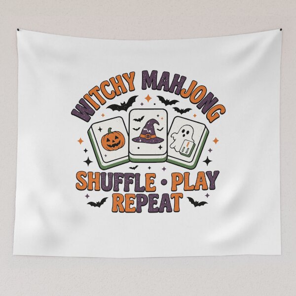 Item preview, Witchy Mahjong Shuffle Play Repeat designed and sold by Adebucat.