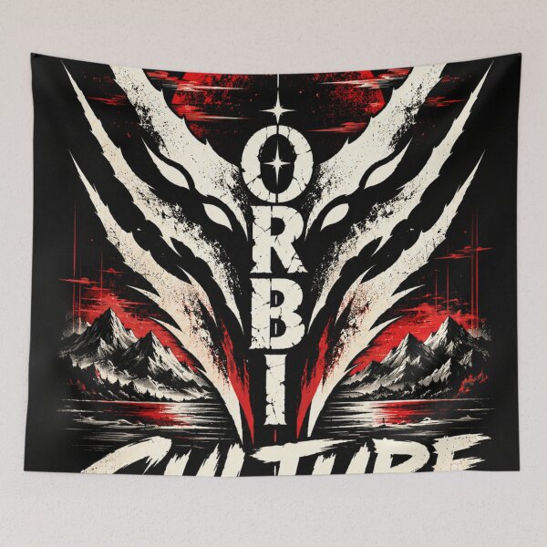 Item preview, Distressed Eclipse Crest with Mountains and Bold Typography designed and sold by AbstractAuraArt.