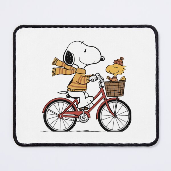 Item preview, Snoopy Peanuts And Woodstock Cozy Autumn Bike Ride Relaxed designed and sold by EssaVernice.