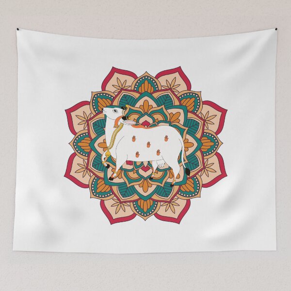 Item preview, Cute Cow Mandala Colorful Boho Animal Art designed and sold by Appu6667.
