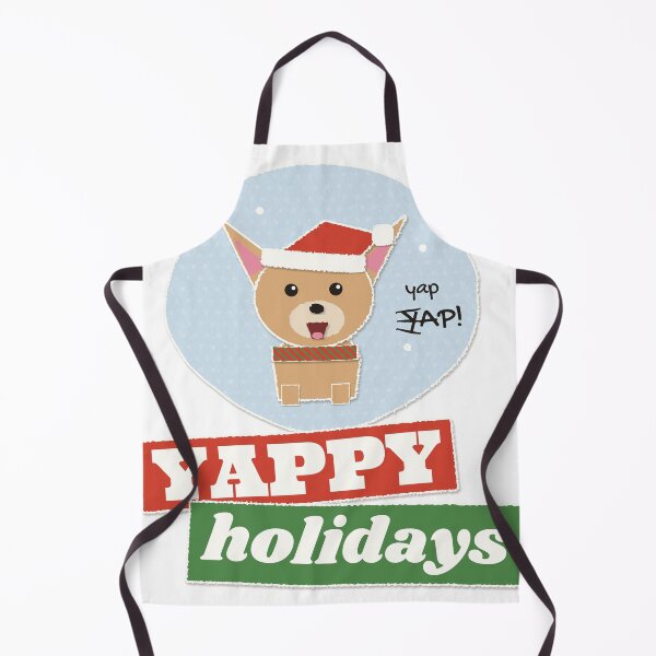 Item preview, Yappy Holidays Small Dog Christmas designed and sold by somebasic.