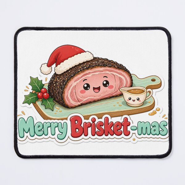 Item preview, Brisket Christmas Merry Brisket-mas Gift designed and sold by Soft Merch.