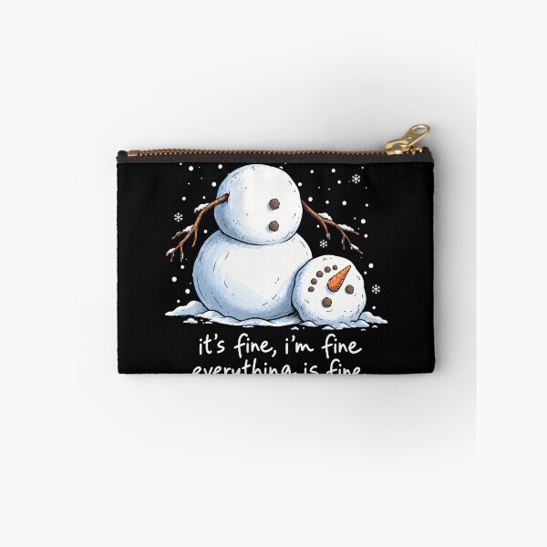Item preview, Funny Xmas, Melting Snowman It's Fine I'm Fine Everything Is Fine Christmas  designed and sold by DarrinReilly.
