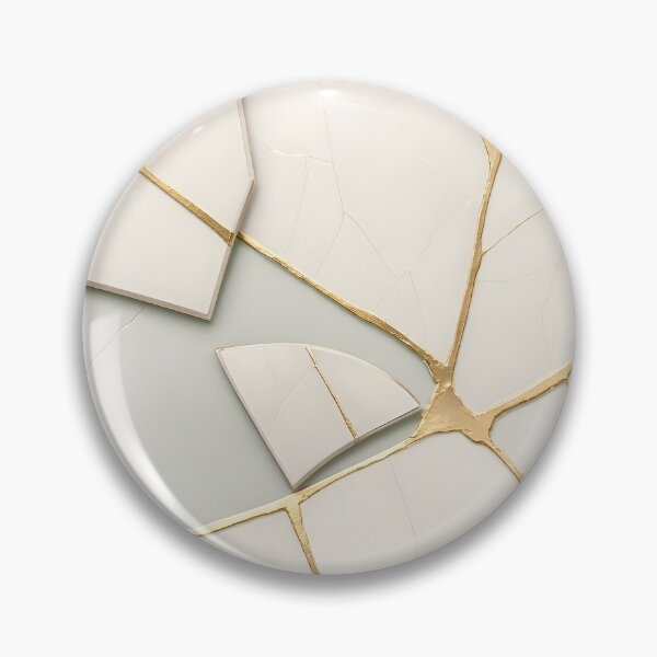 Item preview, Kintsugi Gold Veins Abstract Marble Pattern designed and sold by Sybille-Yates.