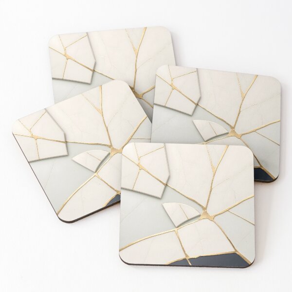 Item preview, Kintsugi Gold Veins Abstract Marble Pattern designed and sold by Sybille-Yates.
