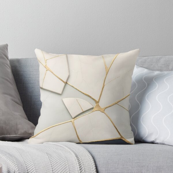 Item preview, Kintsugi Gold Veins Abstract Marble Pattern designed and sold by Sybille-Yates.
