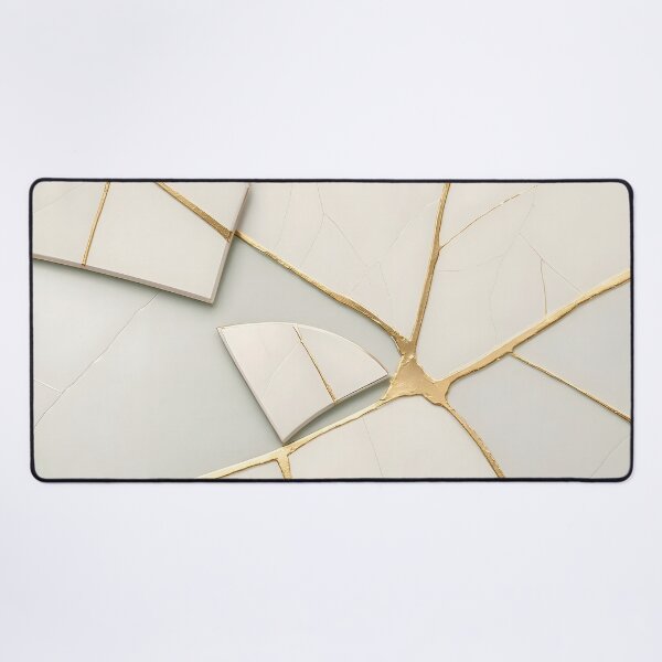 Item preview, Kintsugi Gold Veins Abstract Marble Pattern designed and sold by Sybille-Yates.