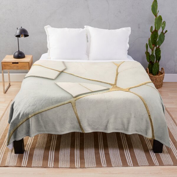 Item preview, Kintsugi Gold Veins Abstract Marble Pattern designed and sold by Sybille-Yates.