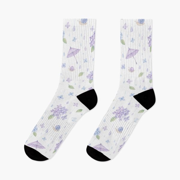 Item preview, Watercolor Hydrangea & Umbrella Pattern - Japanese Rainy Season designed and sold by vekotpu.