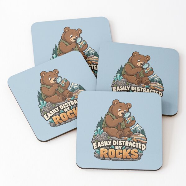 Item preview, Easily Distracted by Rocks Geology Bear designed and sold by Krasnovaovaova.
