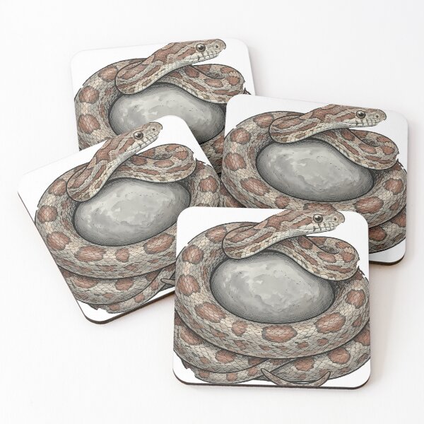 Item preview, Vintage Naturalist Corn Snake on a Pebble — Antique Reptile Print designed and sold by Catch333.