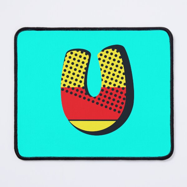 Item preview, Pop Art Letter U - Initial design of the Letter U designed and sold by Fun Funky Designs.