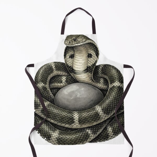 Item preview, Vintage Naturalist King Cobra with Spread Hood — Antique Reptile Art designed and sold by Catch333.