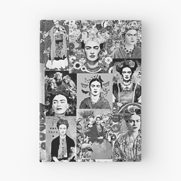 Item preview, Frida Kahlo Black and White Collage designed and sold by FridaArtGallery.