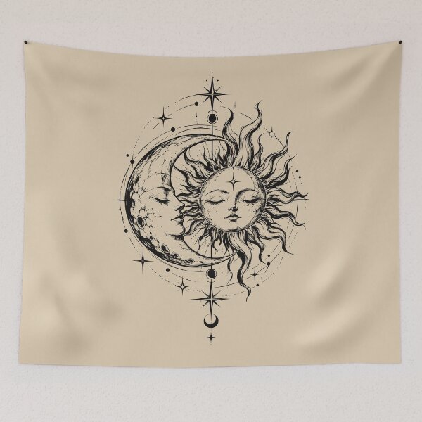 Item preview, Celestial Sun and Moon Compass designed and sold by bapupa.