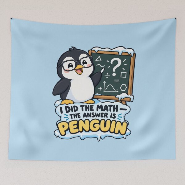 Item preview, The Answer Is Penguin Math Humor designed and sold by Krasnovaovaova.