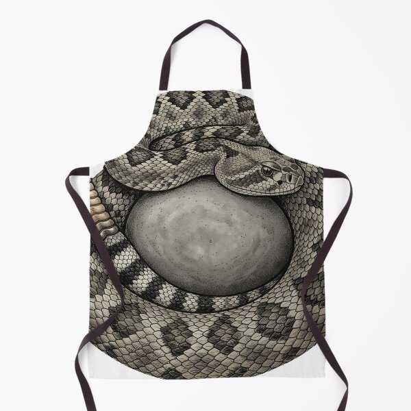 Item preview, Vintage Naturalist Western Diamondback Rattlesnake — Antique Reptile Art designed and sold by Catch333.