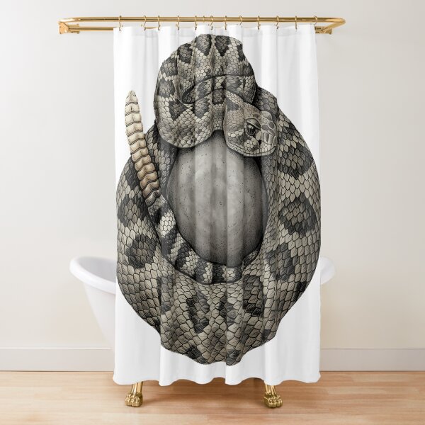 Item preview, Vintage Naturalist Western Diamondback Rattlesnake — Antique Reptile Art designed and sold by Catch333.