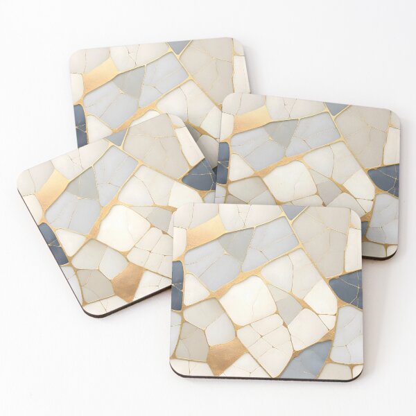 Item preview, Kintsugi Gold Veins Abstract Marble Pattern designed and sold by Sybille-Yates.