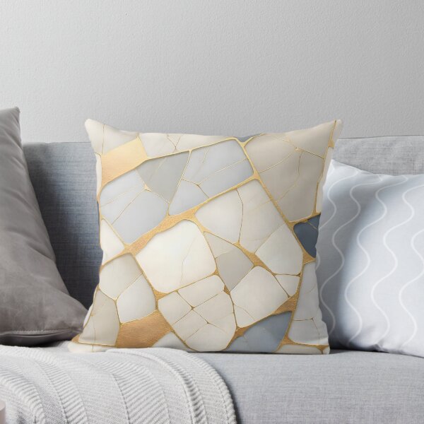 Item preview, Kintsugi Gold Veins Abstract Marble Pattern designed and sold by Sybille-Yates.