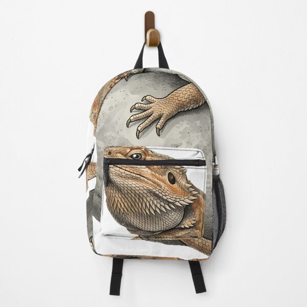 Item preview, Vintage Naturalist Bearded Dragon on a Pebble — Antique Reptile Art designed and sold by Catch333.