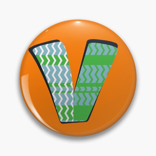 Item preview, Pop Art Letter V - Initial design of the Letter V designed and sold by Fun Funky Designs.