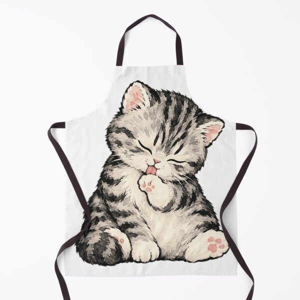 Item preview, Cat Licking Paw Cute designed and sold by lstaford.