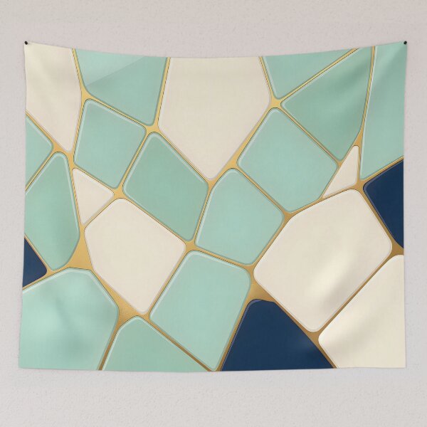 Item preview, Kintsugi Gold Veins Abstract Marble Pattern designed and sold by Sybille-Yates.