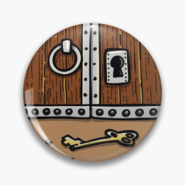 Item preview, Medieval Dungeon Door Torches Bone Keyhole Cartoon designed and sold by ManilStuck237.