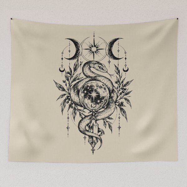 Item preview, Mystical Serpent Crystal Emblem designed and sold by bapupa.
