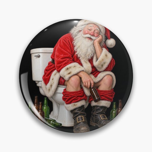 Item preview, Drunk Santa Sat On Toilet designed and sold by MarkColeImaging.
