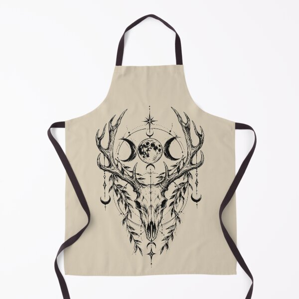 Item preview, Mystical Stag Skull Moon Emblem designed and sold by bapupa.