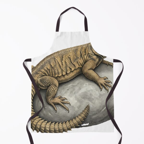 Item preview, Vintage Naturalist Uromastyx on a Pebble — Antique Reptile Print designed and sold by Catch333.