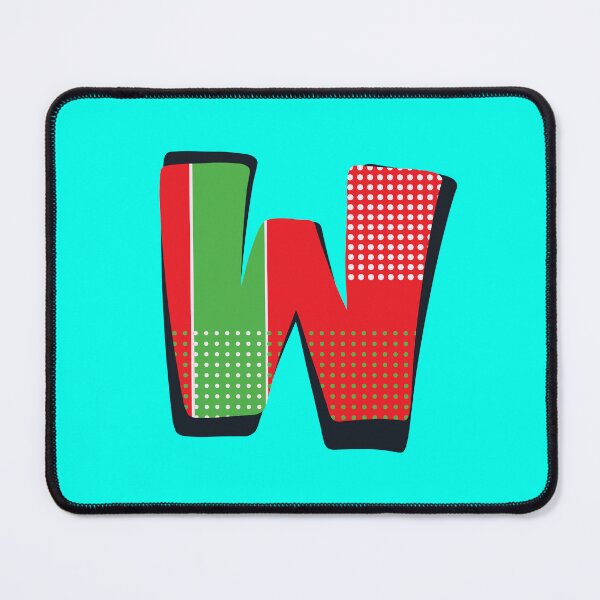 Item preview, Pop Art Letter W - Initial design of the Letter W designed and sold by Fun Funky Designs.