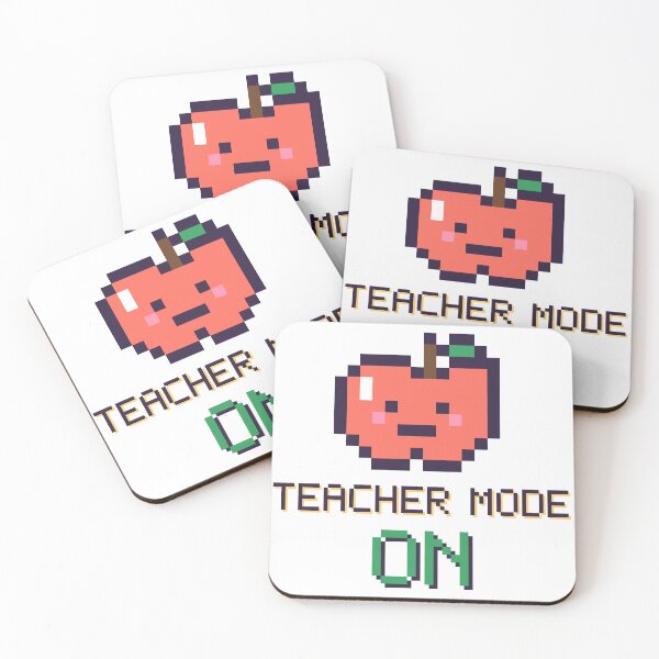 Item preview, Teacher Mode On Pixel Apple designed and sold by Pixel Pantry.