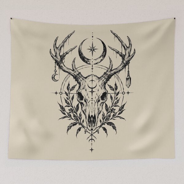 Item preview, Mystical Stag Skull Sigil designed and sold by bapupa.