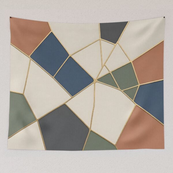 Item preview, Kintsugi Gold Veins Abstract Marble Pattern designed and sold by Sybille-Yates.