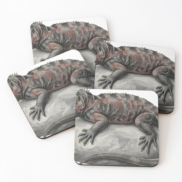 Item preview, Vintage Naturalist Marine Iguana on a Pebble — Antique Reptile Print designed and sold by Catch333.