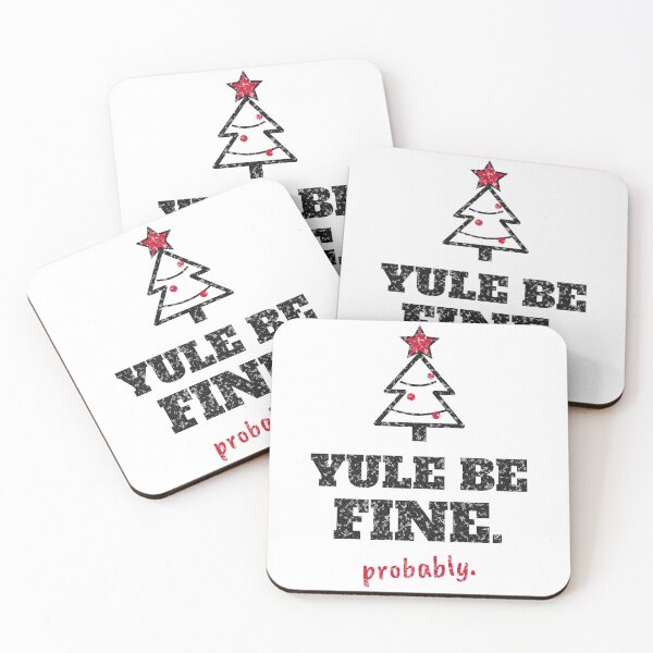 Item preview, Yule Be Fine Probably Funny Christmas Pun designed and sold by violetteskyart-vioart.