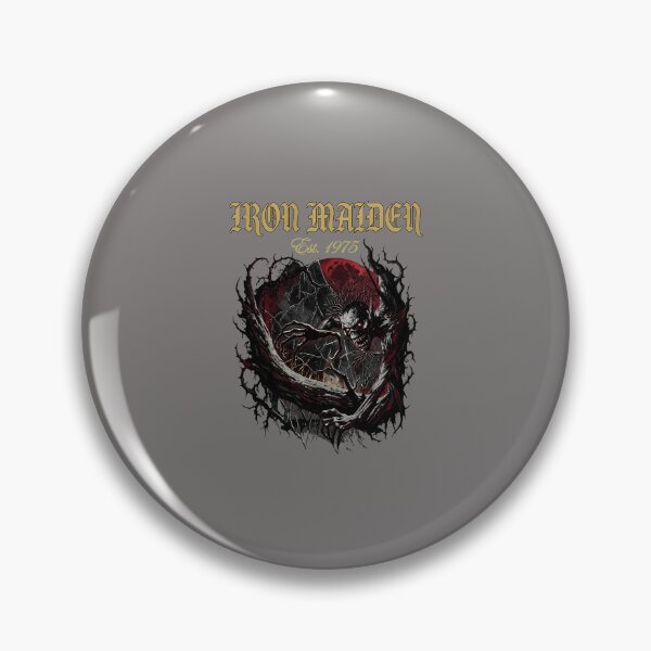 Item preview, Iron Maiden 1975 Creature Emerging Wood Print Style-86 designed and sold by DivinesHassler.