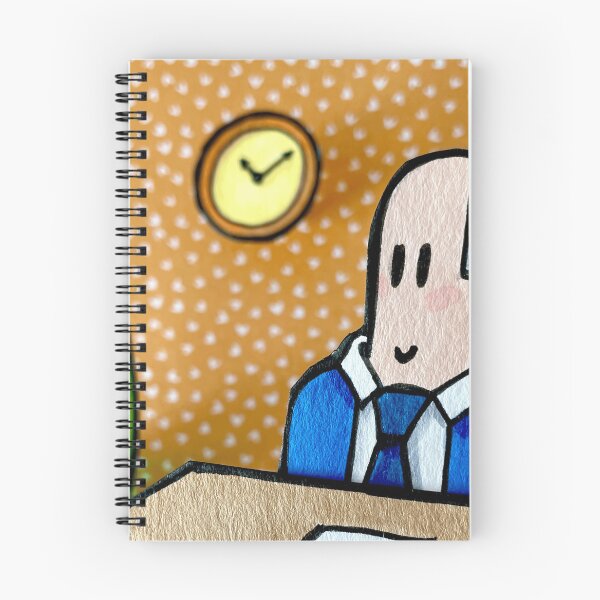 Item preview, Bald Businessman Blue Suit Desk Office Clock designed and sold by ManilStuck237.