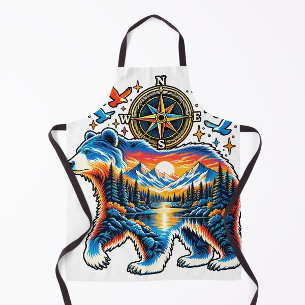 Item preview, Bear Mountain Wilderness Compass Scenic Nature Design designed and sold by stmpdwrld.